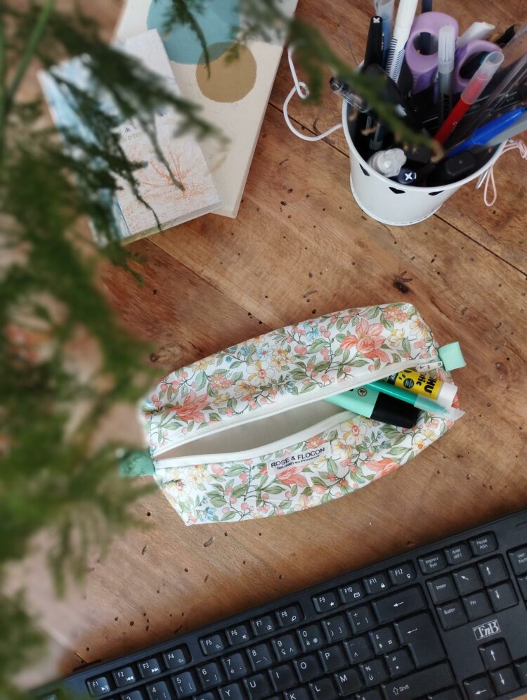 Trousse d’écolier fleurs de campagne
