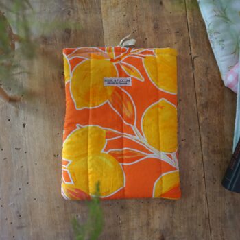Pochette à livres agrumes