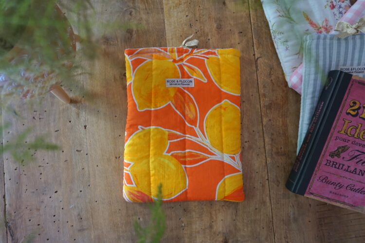 Pochette à livres agrumes