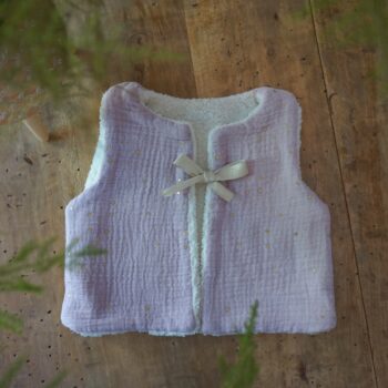 Gilet de berger bébé étoilé