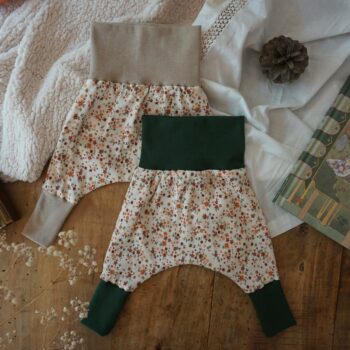 Sarouel évolutif fleurs d'automne