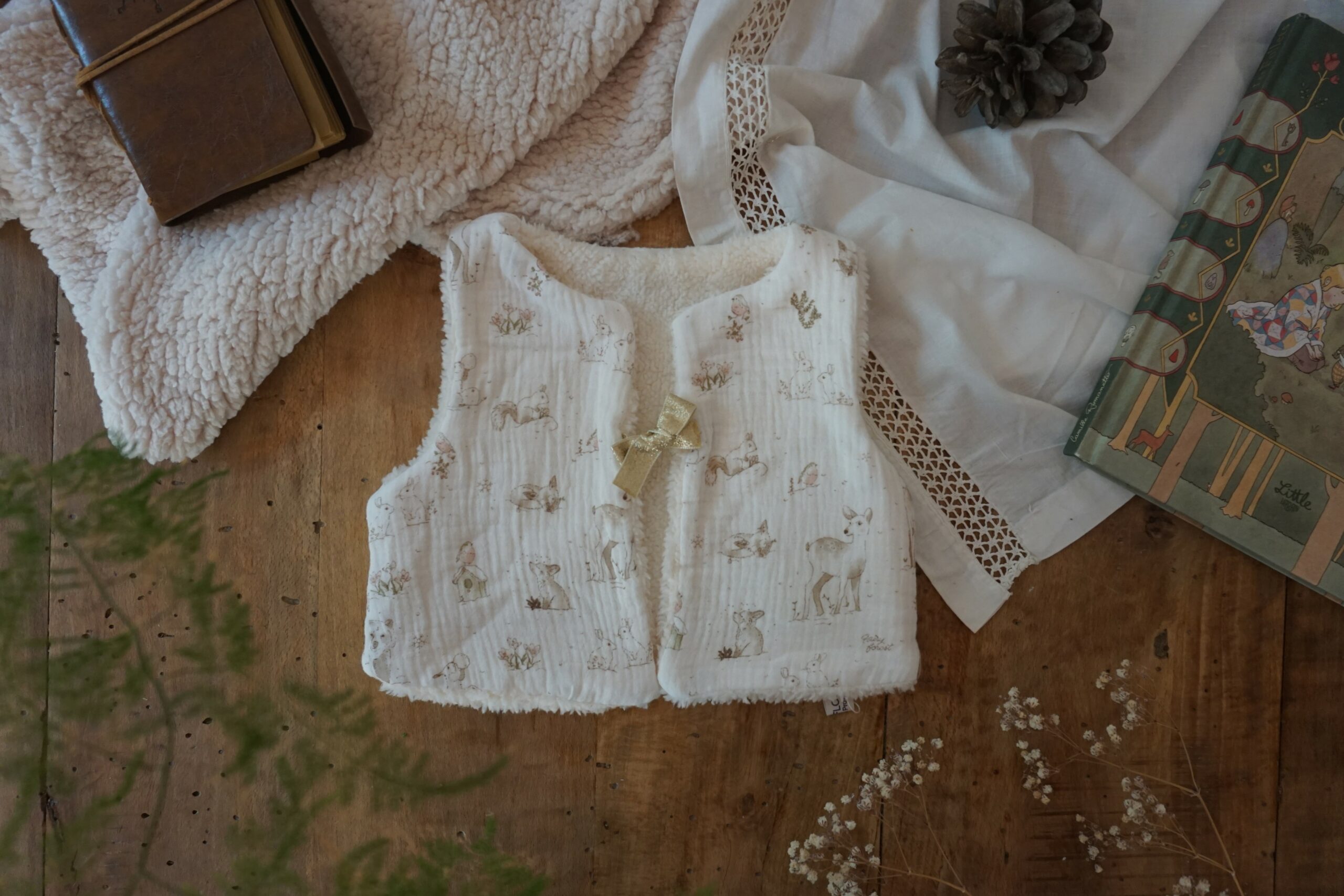 Gilet de berger bébé forêt – Image 2