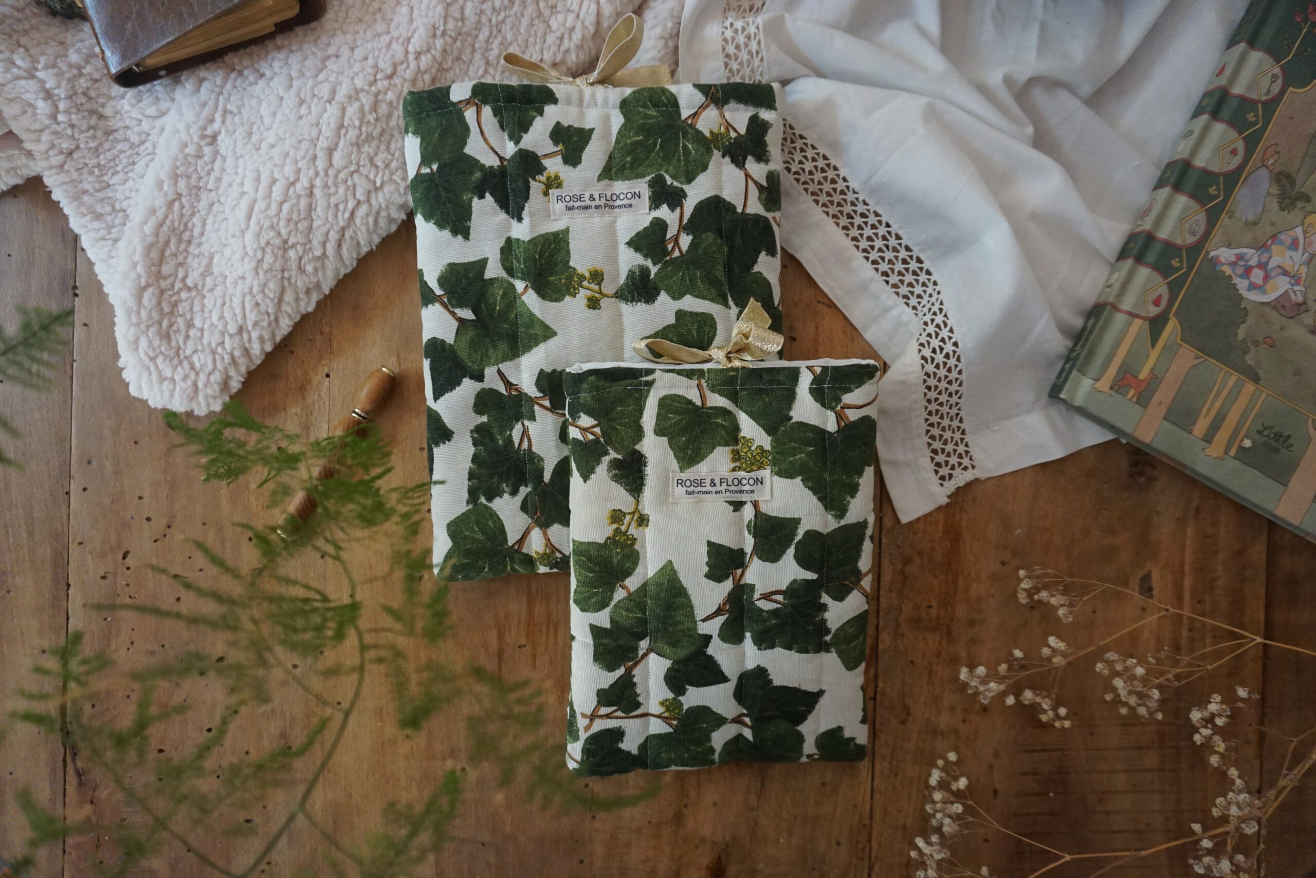 Pochette à livres Feuille de Lierre