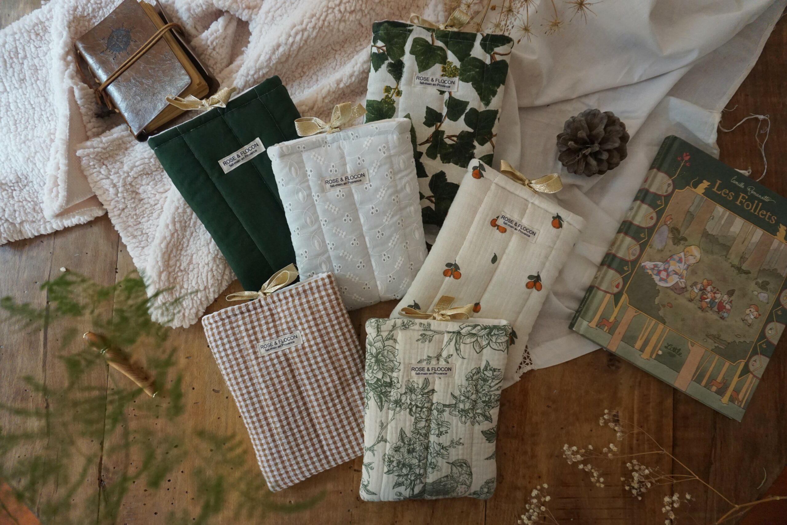 Pochette à livres Vichy Mocha – Image 7