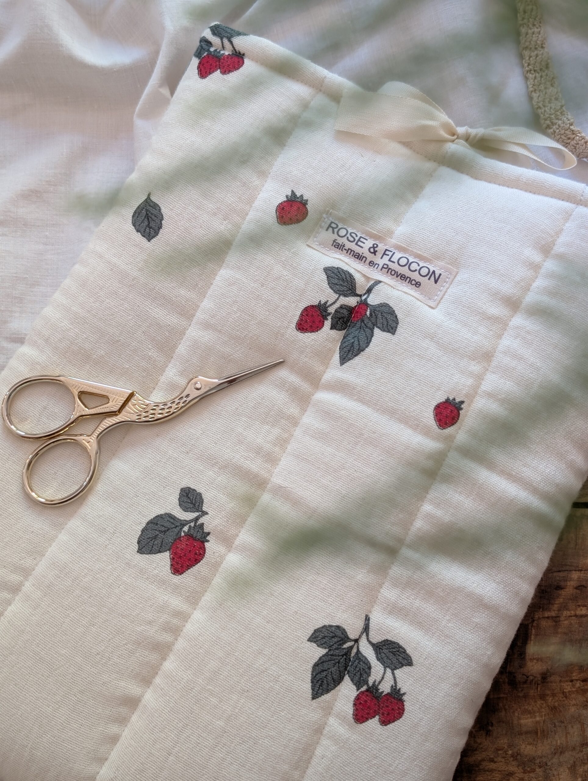 Pochette à livres fraise des bois – Image 3